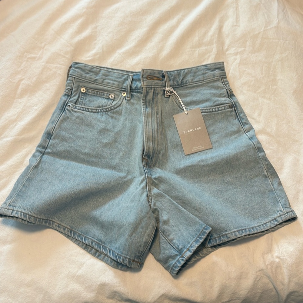 Everlane The A-Line Denim Short Size 27